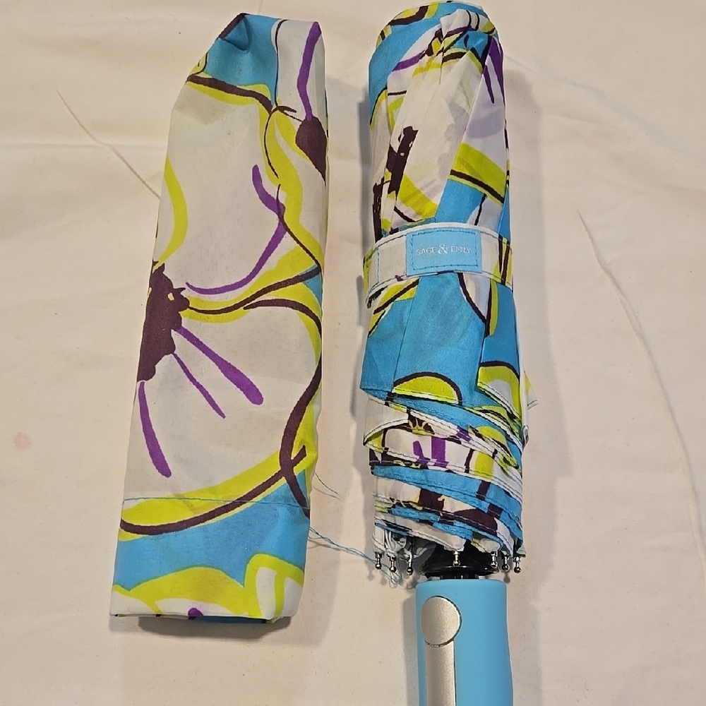 Floral Umbrella with Cover